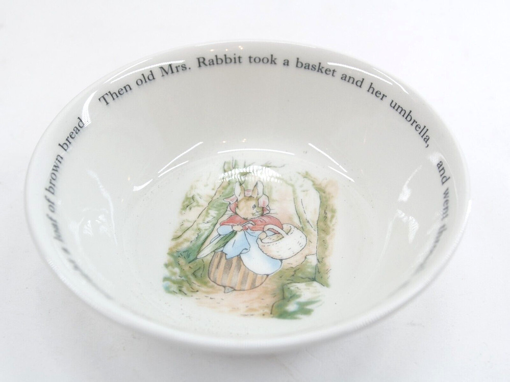 Porcelain Bowl 5 3/4" EUC Beatrix Potter #38 Wedgewood Peter Rabbit